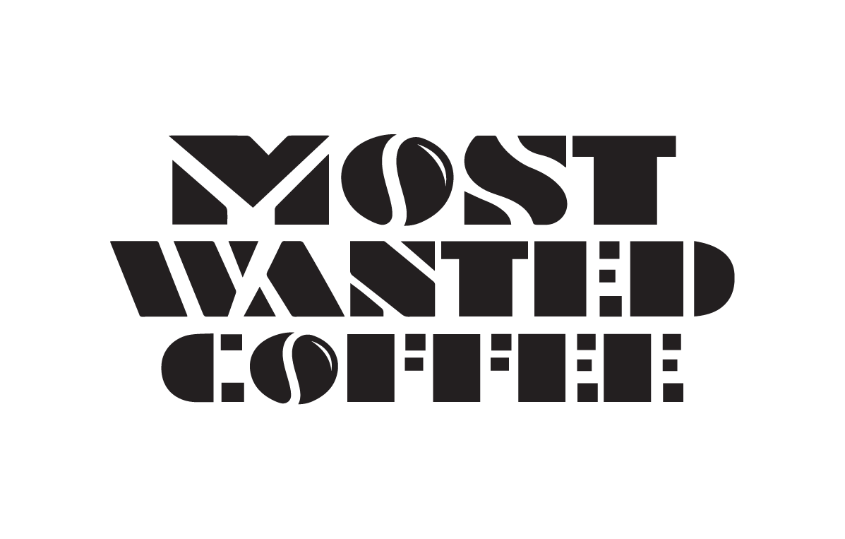 Schriftzug Most Wanted Coffee